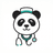 PANDA — MerMo mascot, representing Professional Advancement & Nurturing Doctors Altogether